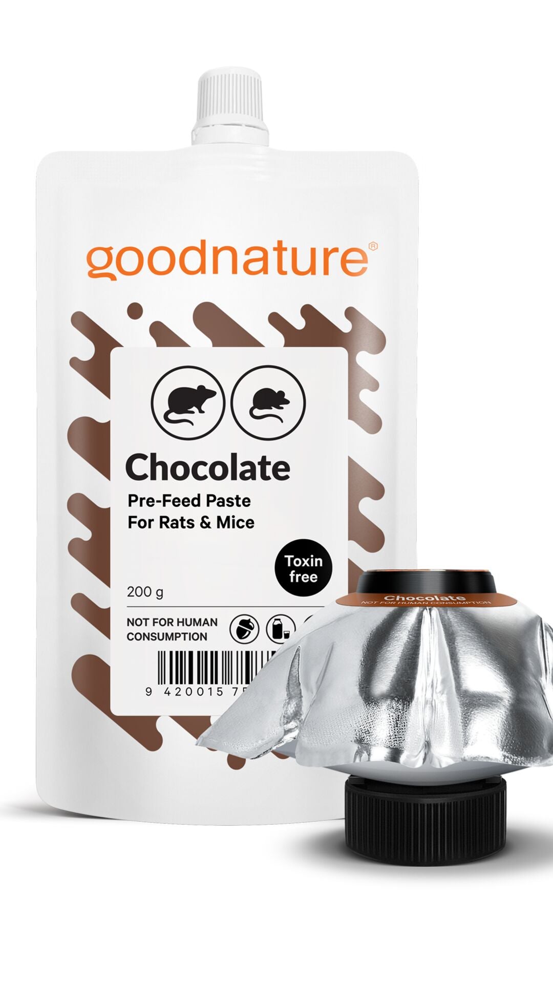 Chocolate pre-feed paste and attractant paste pump