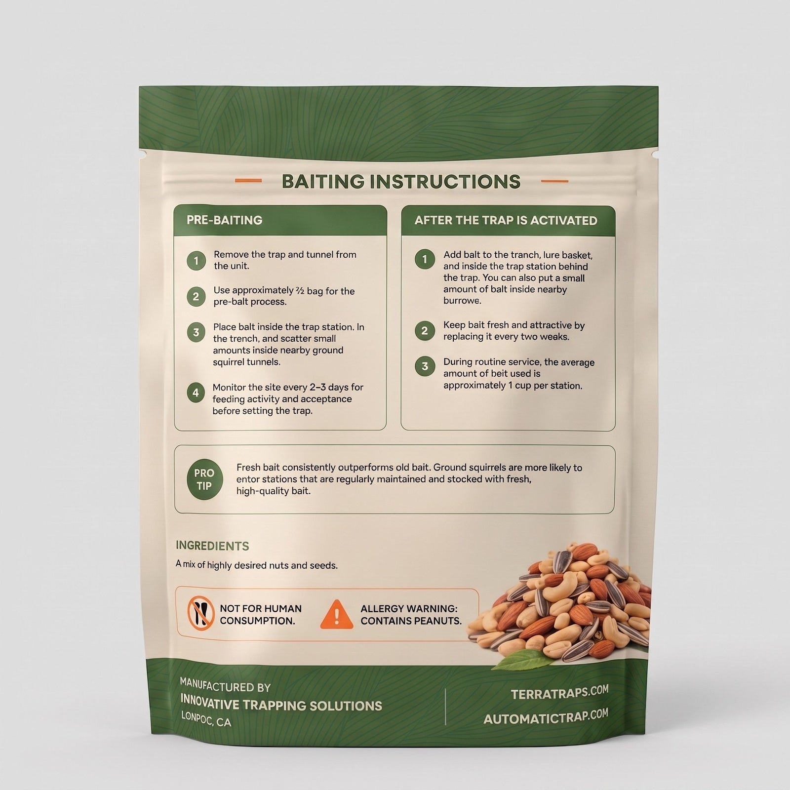 Trap Master Dale's TerraBlend™ — Pre-feed and Bait Mix for Ground Squirrels